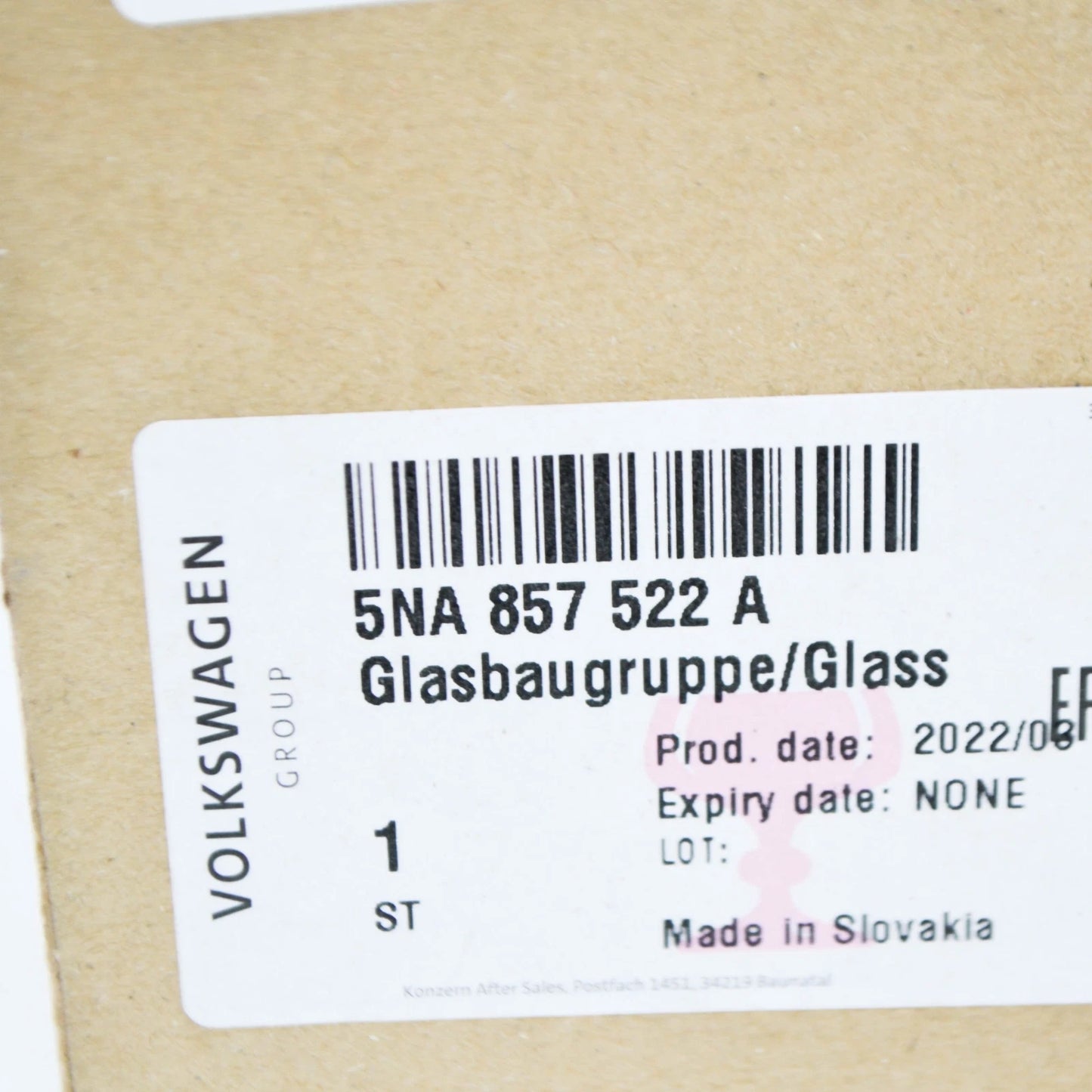 NEW VOLKSWAGEN TIGUAN AD FRONT RIGHT DOOR MIRROR GLASS RHD 5NA857522A