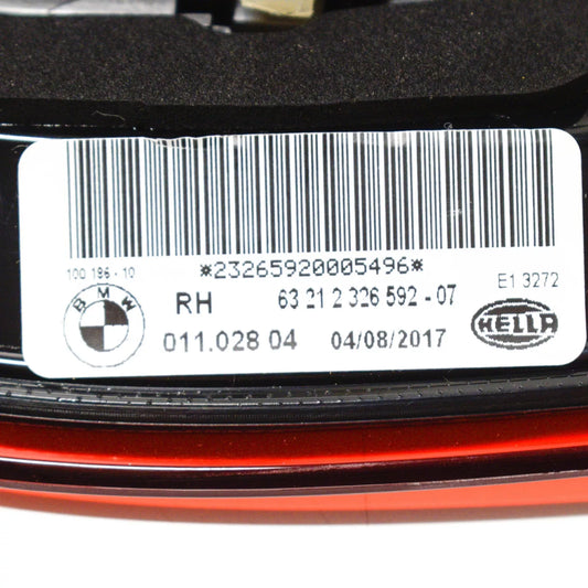 NEW BMW X6 E71 REAR TAILGATE BOOT LID RIGHT LIGHT BLACK LINE 63212326592