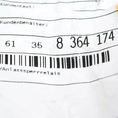 NEW BMW 3 E36 STARTER INTERLOCK RELAY 61358364174 8364174 ORIGINAL