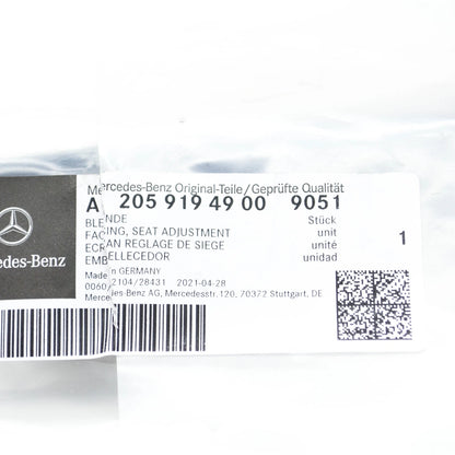 NEW MB C W205 FRONT RIGHT SEAT ADJUSTMENT TRIM A20591949009051