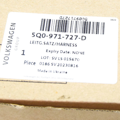 NEW VOLKSWAGEN T-ROC A11 FUEL PUMP CABLE HARNESS 5Q0971727D ORIGINAL