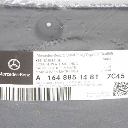 NEW MERCEDES-BENZ GL X164 FRONT BUMPER LICENSE PLATE BRACKET A16488514817C45