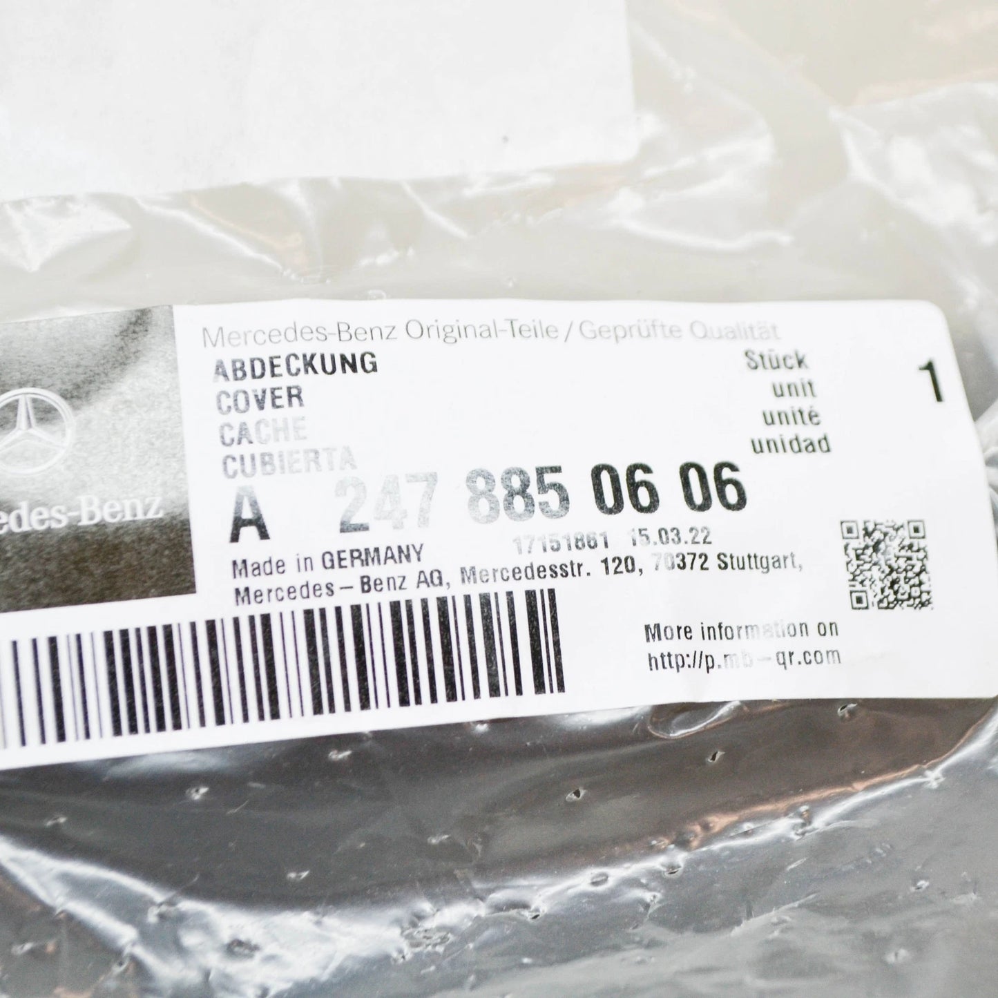 NEW MERCEDES-BENZ GLA H247 REAR LEFT TAIL PIPE TRIM COVER A2478850606 ORIGINAL