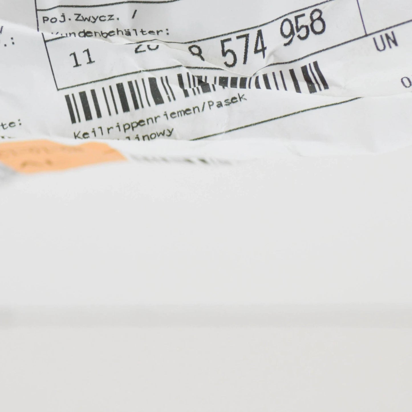 NEW BMW 1 E81 V RIBBED BELT 6 DPK X 1817 11288574958 8574958 ORIGINAL