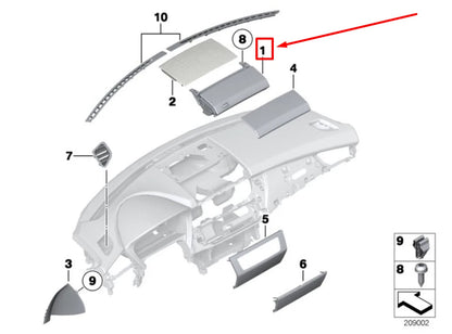 NEW BMW Z4 ROADSTER E89 GLOVE BOX 51459150280 9150280 ORIGINAL