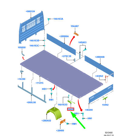 new ford transit mk3 right side marker light assembly 1792336 original