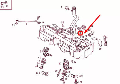 NEW MERCEDES-BENZ C W202 FUEL STRAINER PARTS KIT A2024700306