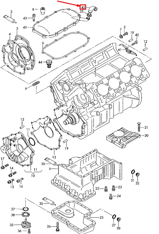 NEW AUDI A4 ALLROAD B8 ENGINE AIR HOSE 057103493A ORIGINAL