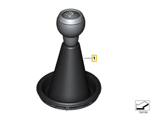 NEW MINI R55 R56 R57 R58 R59 6-SPEED MANUAL SHIFT KNOB BOOT 25112753782