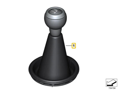 NEW MINI R55 R56 R57 R58 R59 6-SPEED MANUAL SHIFT KNOB BOOT 25112753782