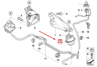 NEW BMW X5 E70 ENGINE MOUNT 22116795417 6795417 ORIGINAL OEM