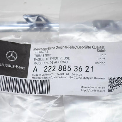 NEW MERCEDES-BENZ S W222 REAR RIGHT BUMPER CHROME MOLDING A2228853621 ORIGINAL