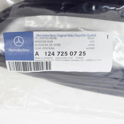 NEW MB E W124 FRONT LEFT DOOR WINDOW RUN SEALING A1247250725 ORIGINAL