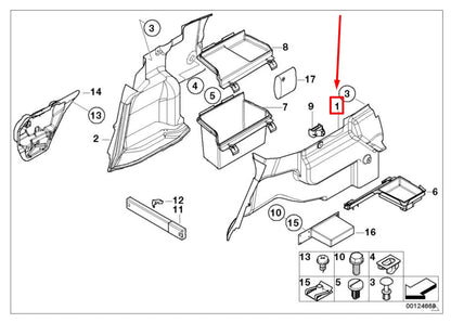 NEW BMW 3 E46 LEFT TRUNK LINER PANEL 8266569 51478266569 ORIGINAL