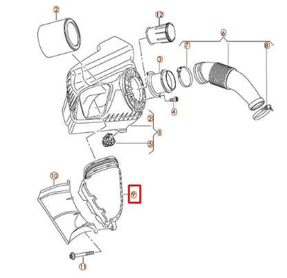 NEW AUDI A6 C6 RIGHT AIR INTAKE DUCT 4G0129624D