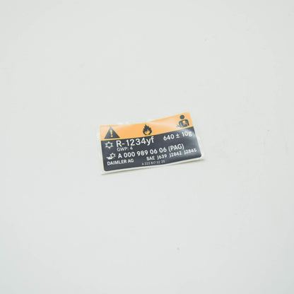 NEW MERCEDES-BENZ S W222 INFORMATION LABEL A2228170220 ORIGINAL