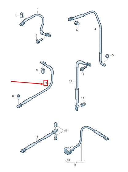 NEW VW TOUAREG CR HIGH-VOLTAGE CHARGER BATTERY EARTH LINE 4M0971537N