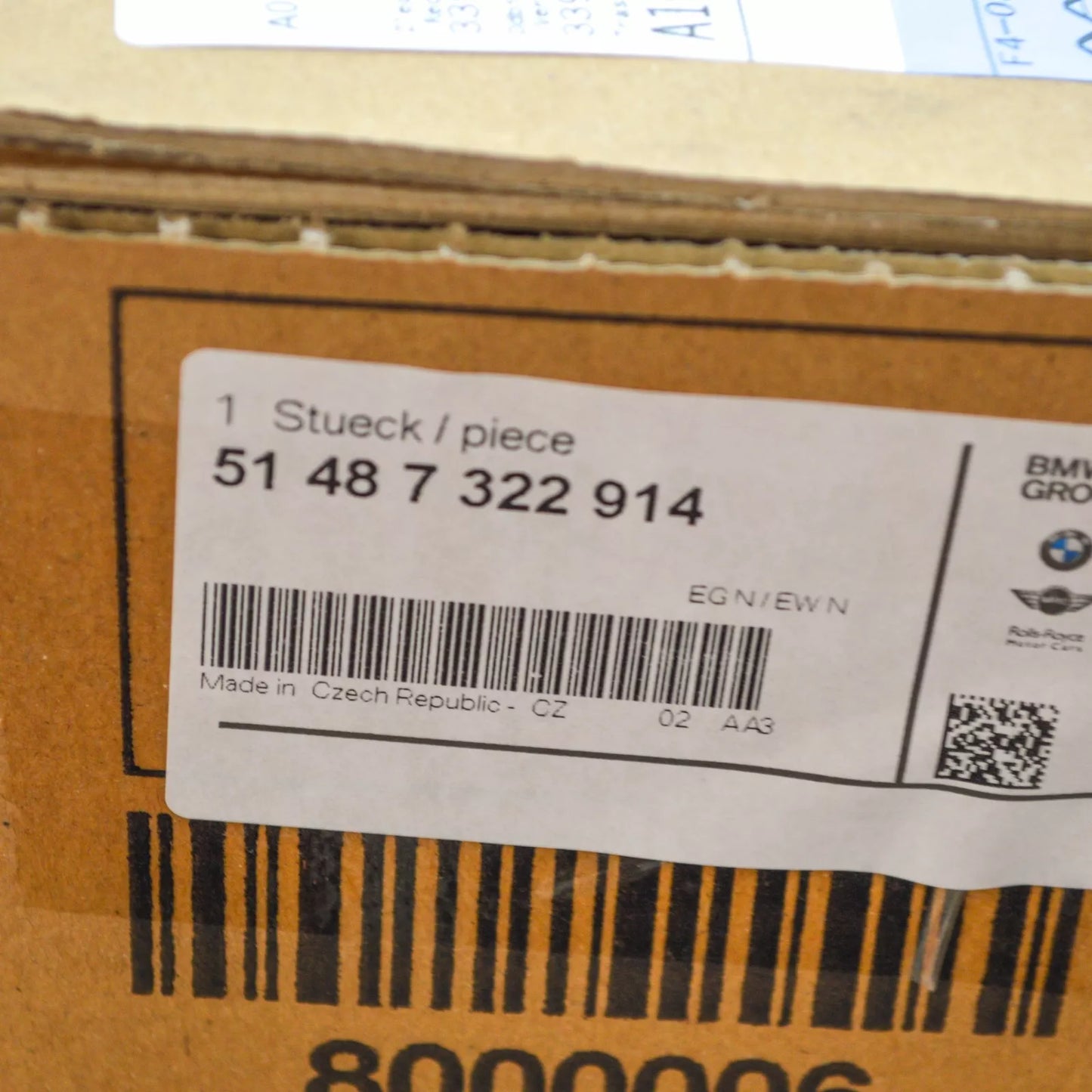 NEW BMW 4 COUPE F32 F82 FRONT RIGHT SIDE FRAME SEAL 51487322914 ORIGINAL