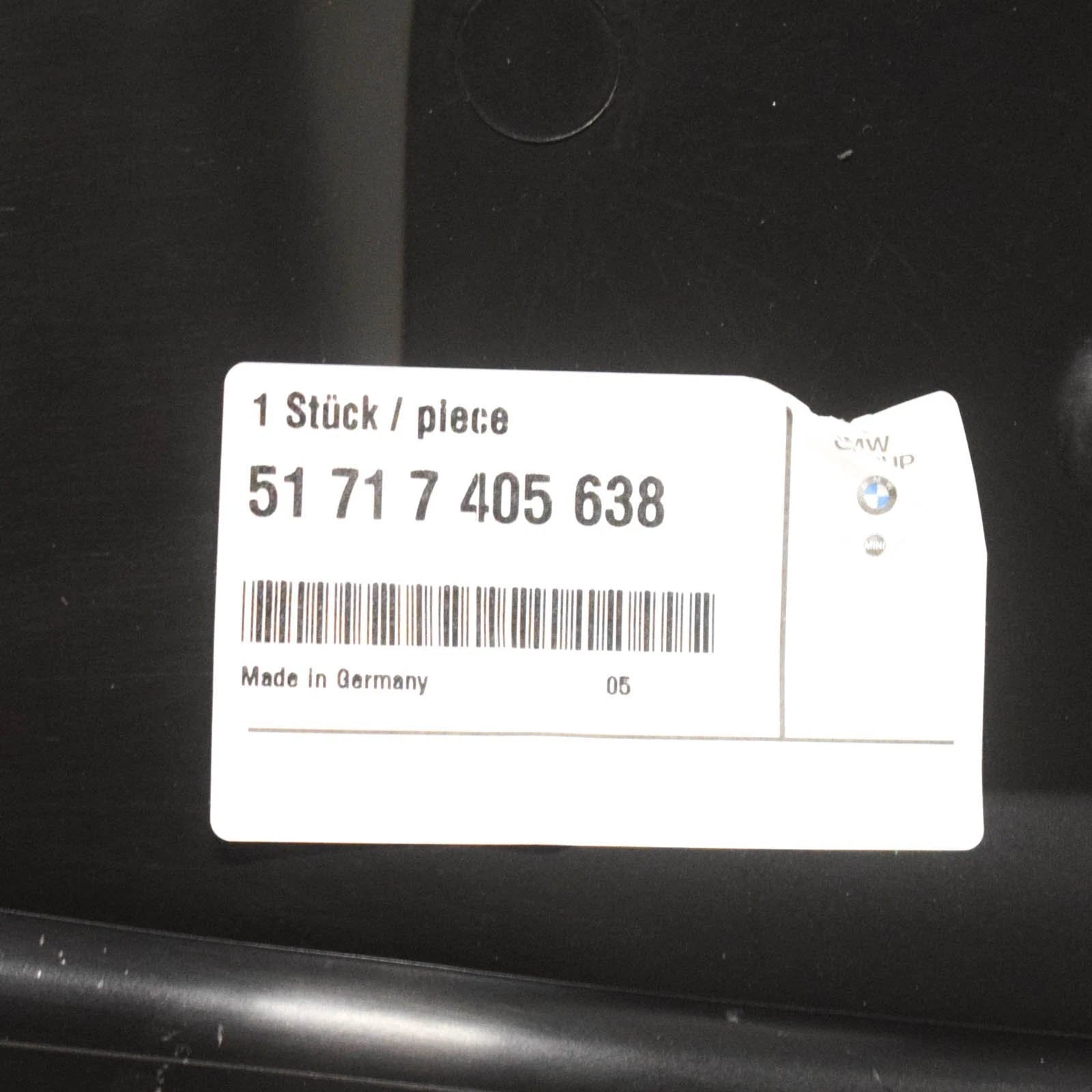 NEW BMW 3 F30 LEFT SIDE COWL COVER 51717405638 7405638 2012 ORIGINAL