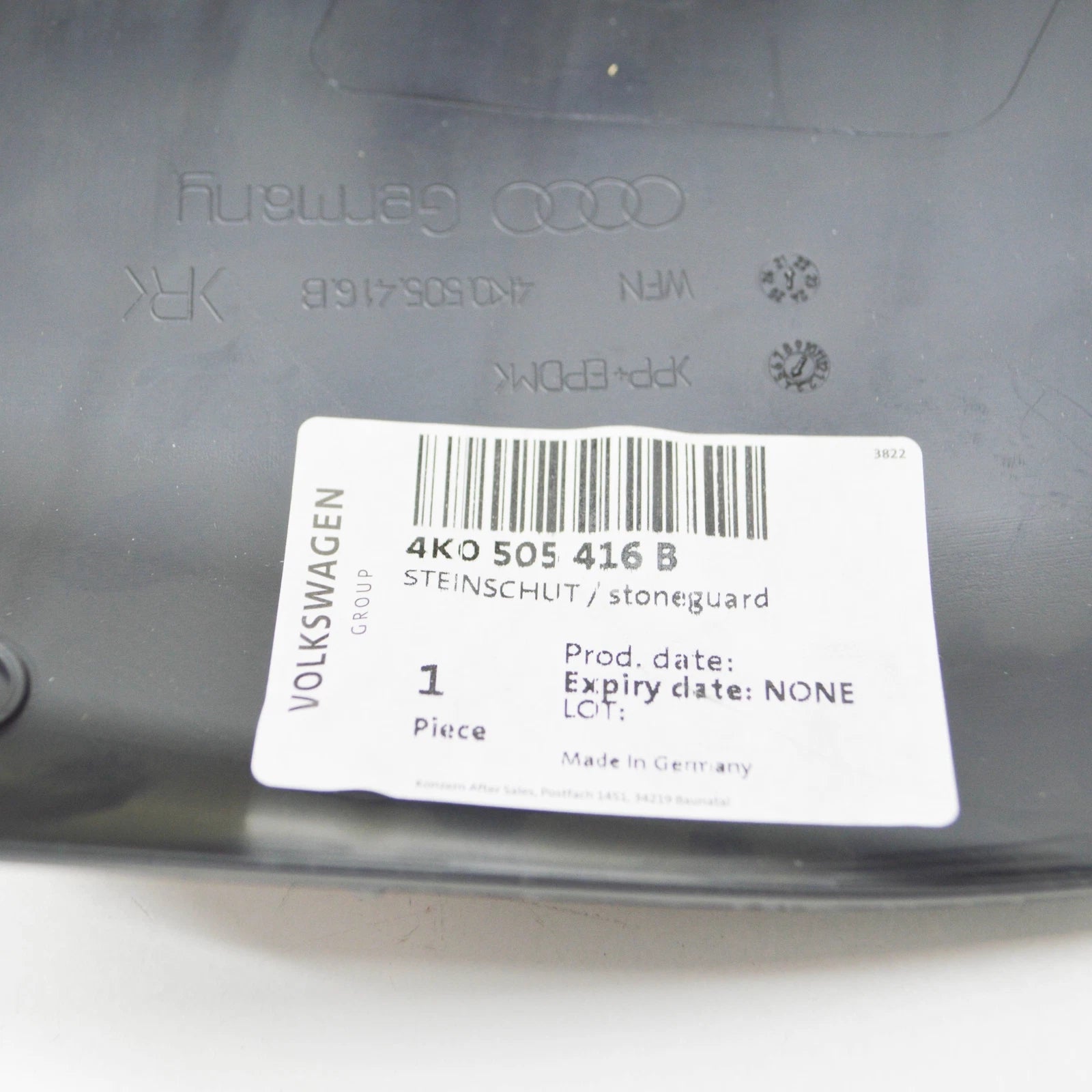 NEW AUDI A6 C8 REAR RIGHT STONE CHIP GUARD 4K0505416B ORIGINAL