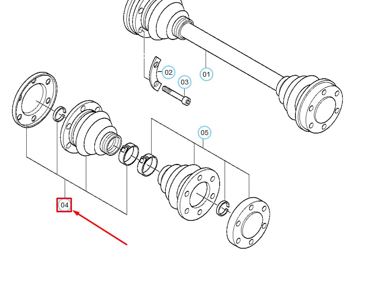NEW BMW 5 E34 REAR DRIVE SHAFT BOOT REPAIR KIT 33219067906 9067906 ORIGINAL