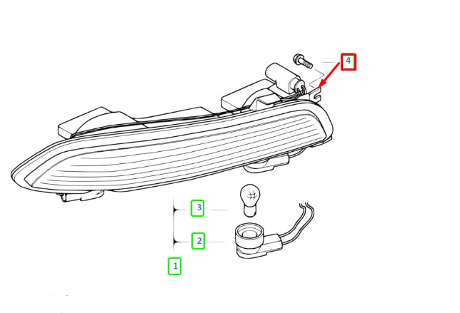 NEW BMW 6 CONVERTIBLE E64 REAR BUMPER LEFT TAIL LIGHT 63217165815 ORIGINAL