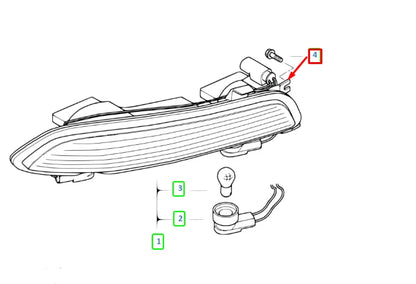 NEW BMW 6 CONVERTIBLE E64 REAR BUMPER LEFT TAIL LIGHT 63217165815 ORIGINAL