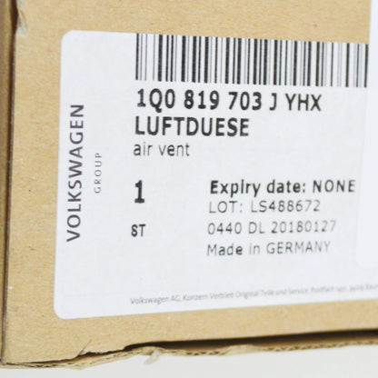 NEW VOLKSWAGEN EOS INSTRUMENT PANEL LEFT AIR VENT 1Q0819703JYHX ORIGINAL