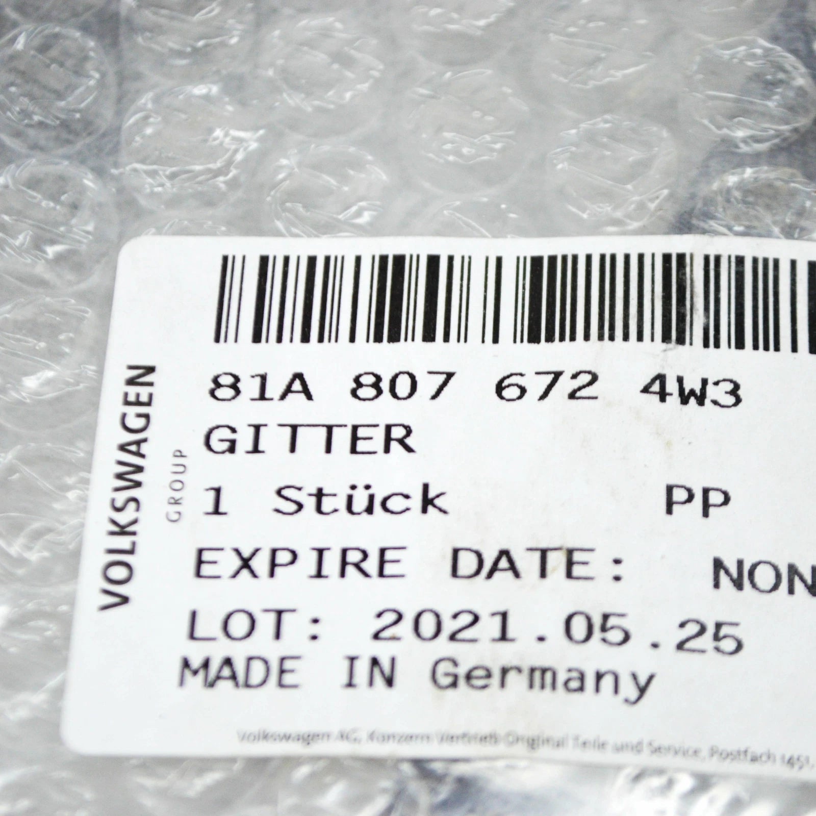 NEW AUDI Q2 GA FRONT RIGHT BUMPER GRILLE 81A8076724W3