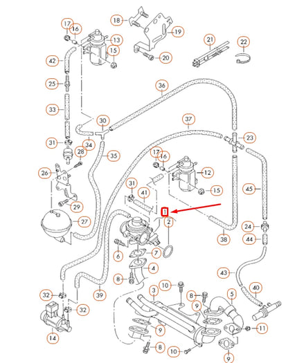 NEW AUDI A6 C5 EXHAUST RECIRCULATION VALVE 038131501AL ORIGINAL