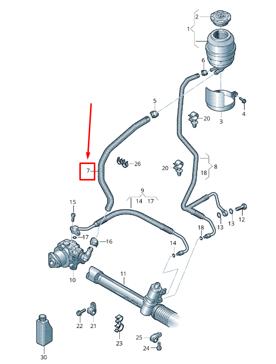 new vw amarok 2h engine air intake hose 2h0422889a original