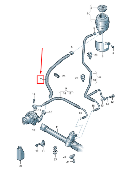 new vw amarok 2h engine air intake hose 2h0422889a original