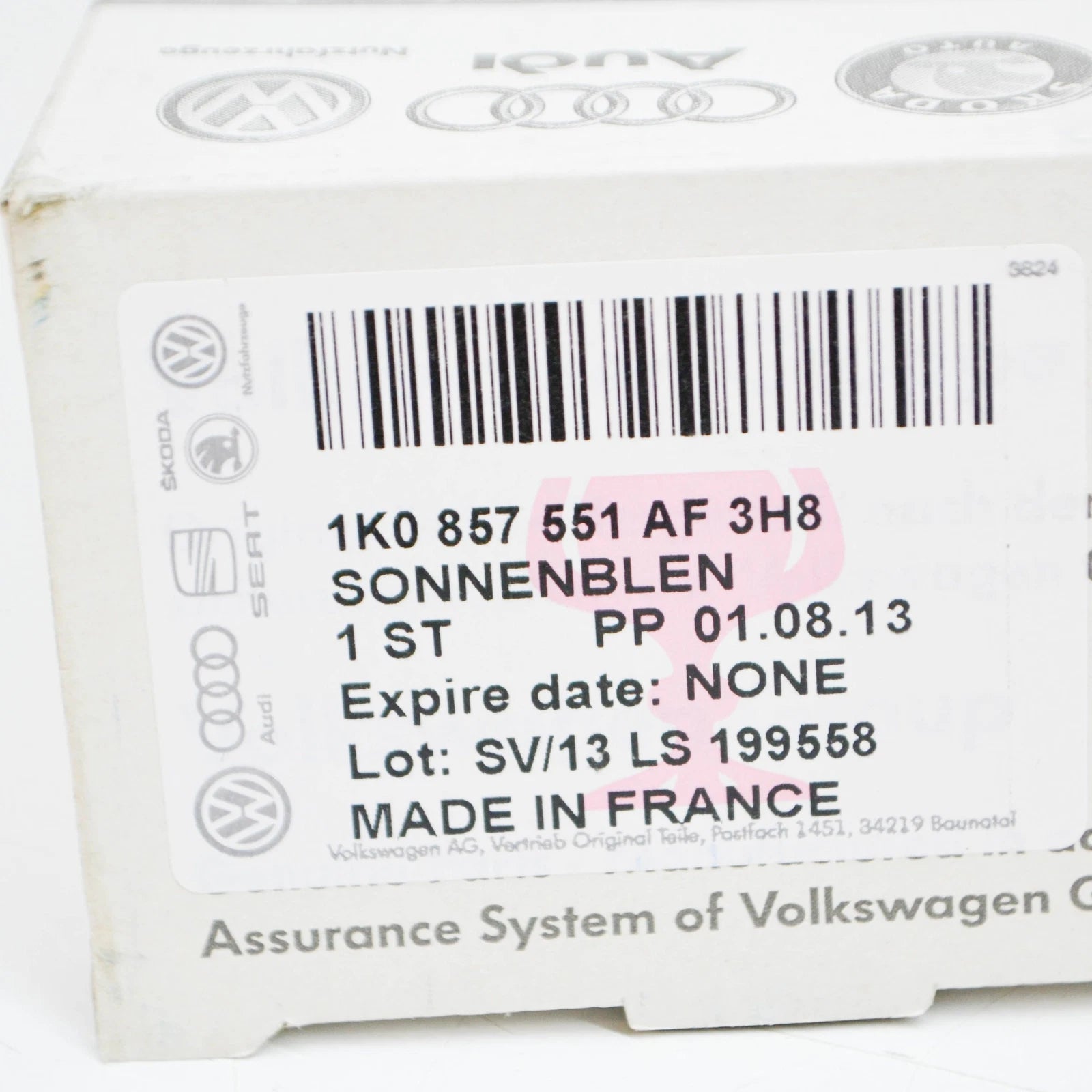 NEW VOLKSWAGEN GOLF 5K MK6 LEFT SIDE SUN VISOR 1K0857551AF3H8