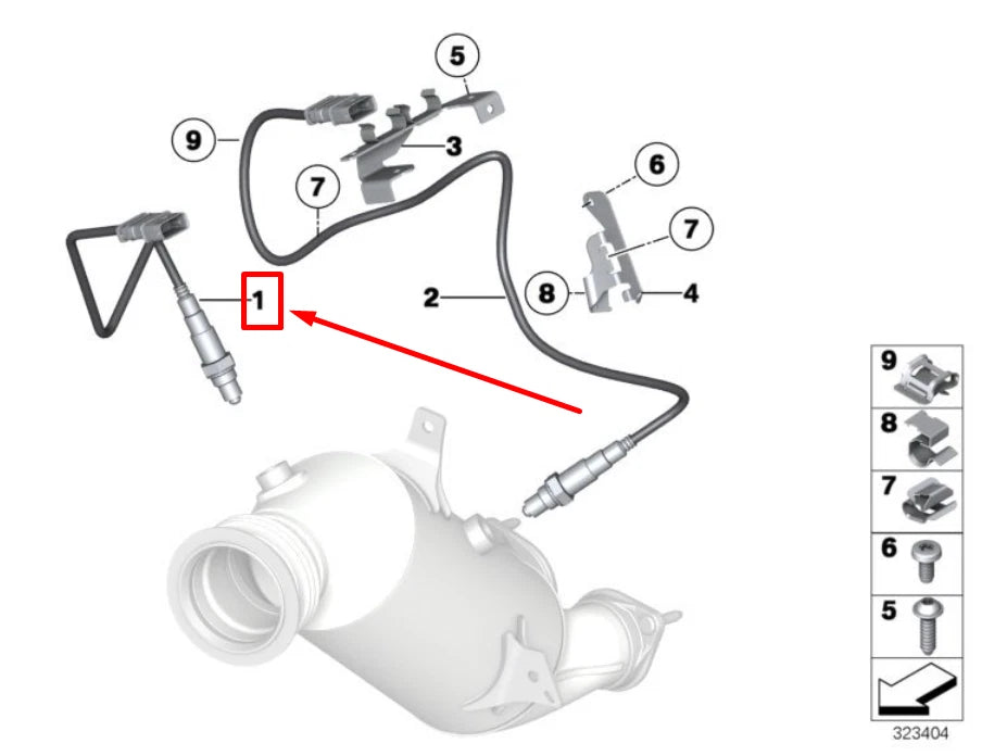 NEW BMW X3 F25 LAMBDA OXYGEN SENSOR 11787589476 7589476 ORIGINAL