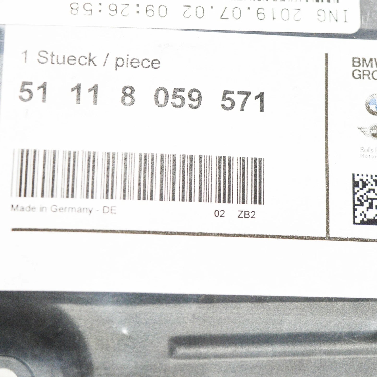 NEW BMW 2 F22 FRONT M SPORT BUMPER LICENSE PLATE BRACKET 51118059571 ORIGINAL