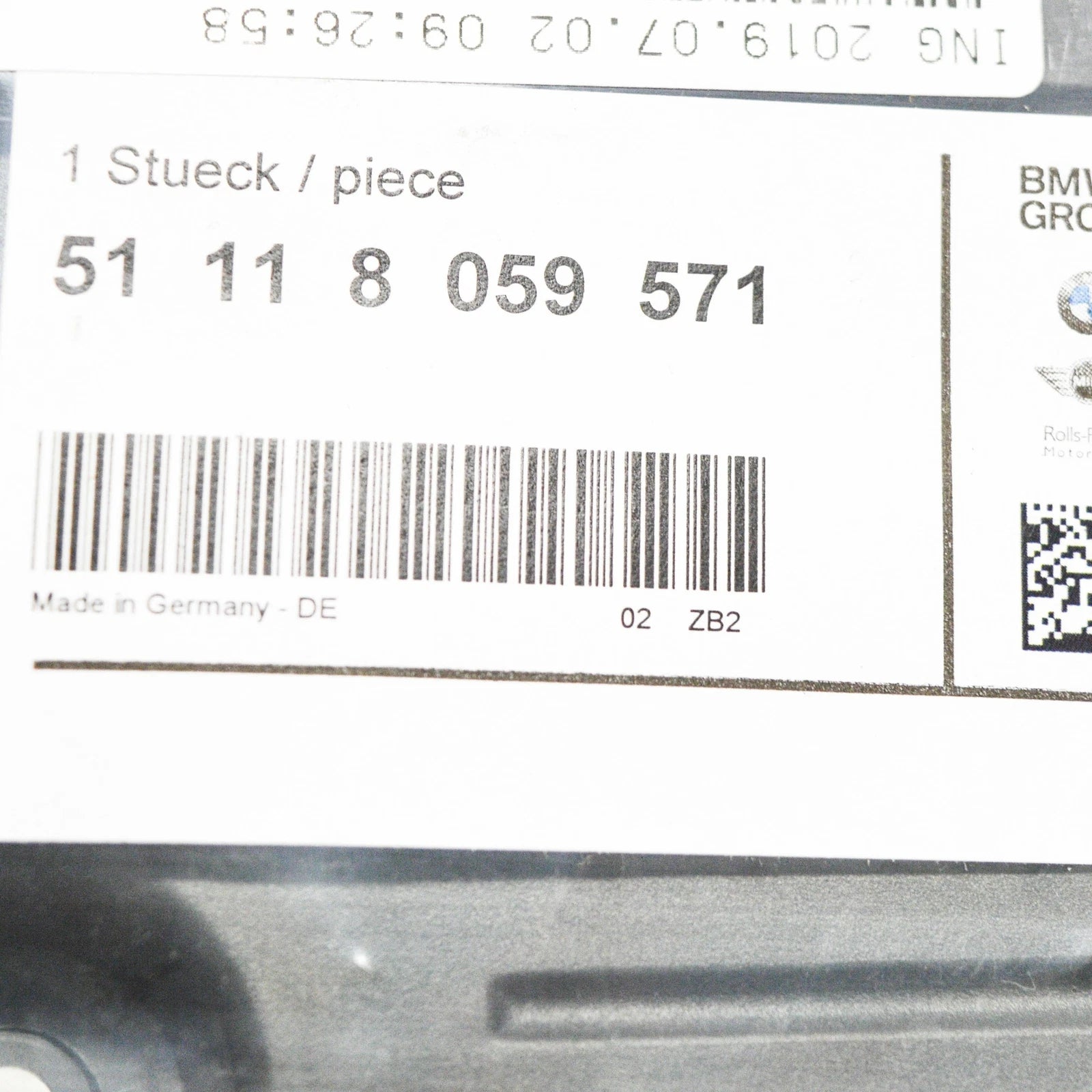 NEW BMW 2 F22 FRONT M SPORT BUMPER LICENSE PLATE BRACKET 51118059571 ORIGINAL