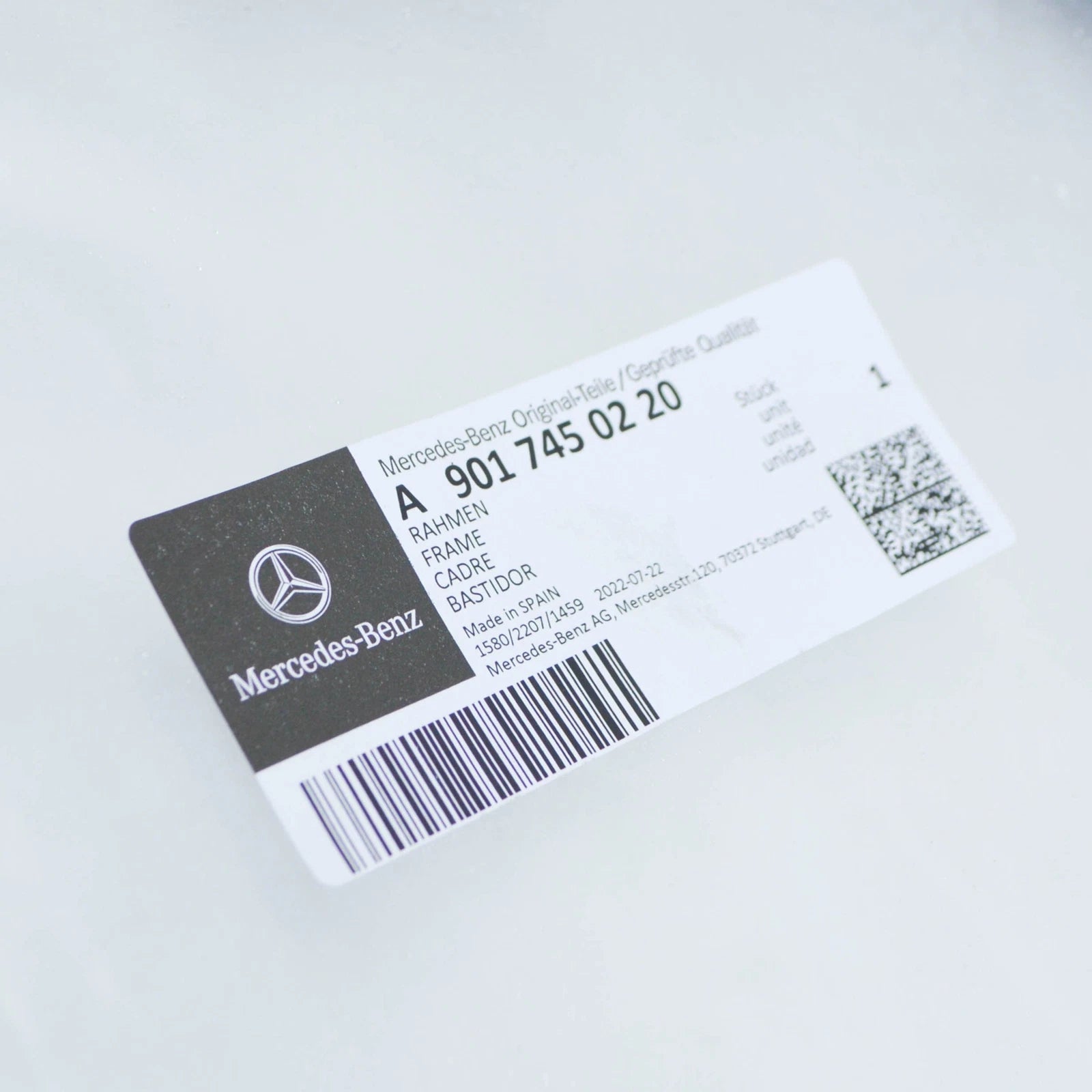 NEW MERCEDES-BENZ SPRINTER W903 REAR END DOOR WINDOW FRAME A9017450220 ORIGINAL