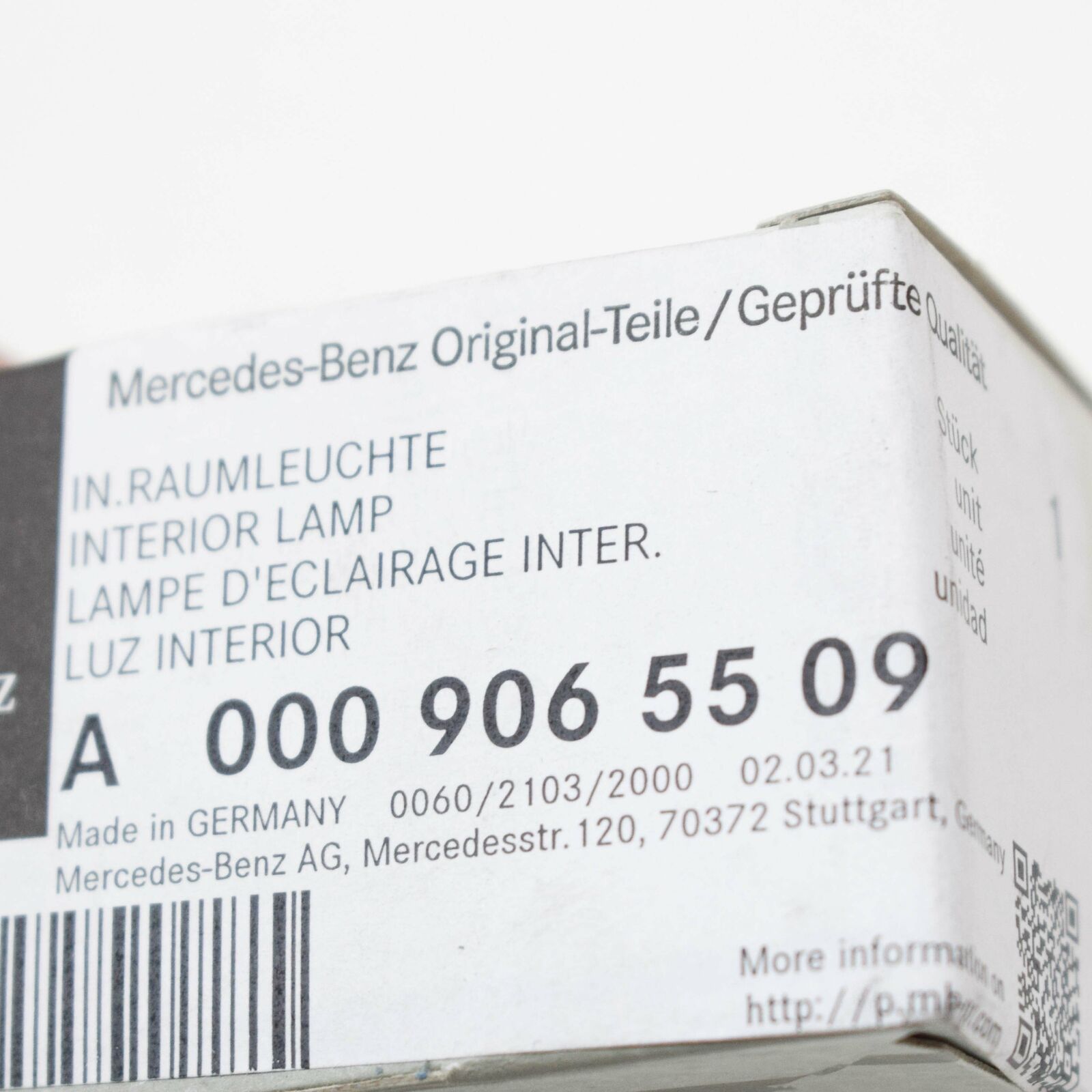 NEW MERCEDES-BENZ GLA H247 INTERIOR ROOF LIGHTING A0009065509 ORIGINAL