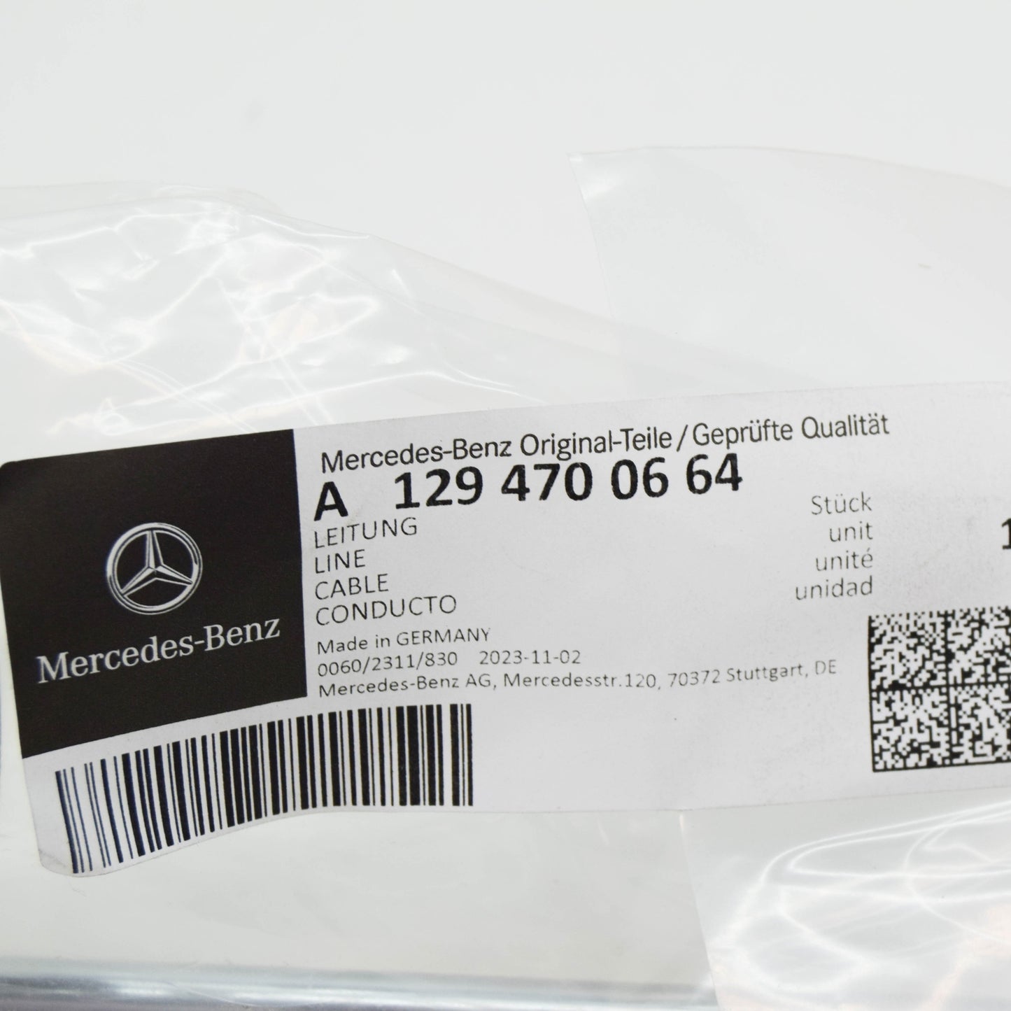 NEW MERCEDES BENZ S W140 FUEL TANK LINE A1294700664 ORIGINAL