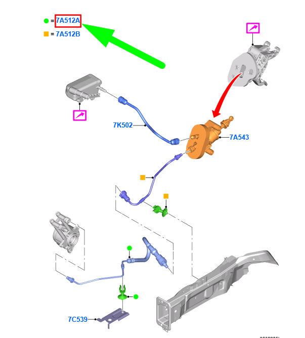 new ford tourneo courier clutch master tube assy 1718880 original