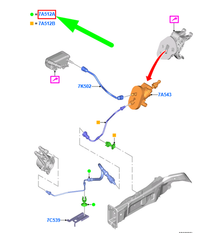 new ford tourneo courier clutch master tube assy 1718880 original