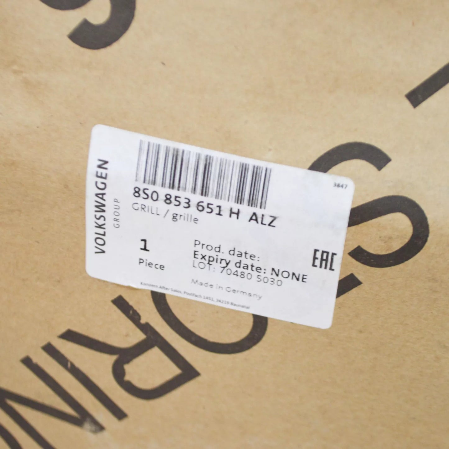 NEW AUDI TT FV MK3 RADIATOR GRILLE 8S0853651HALZ ORIGINAL