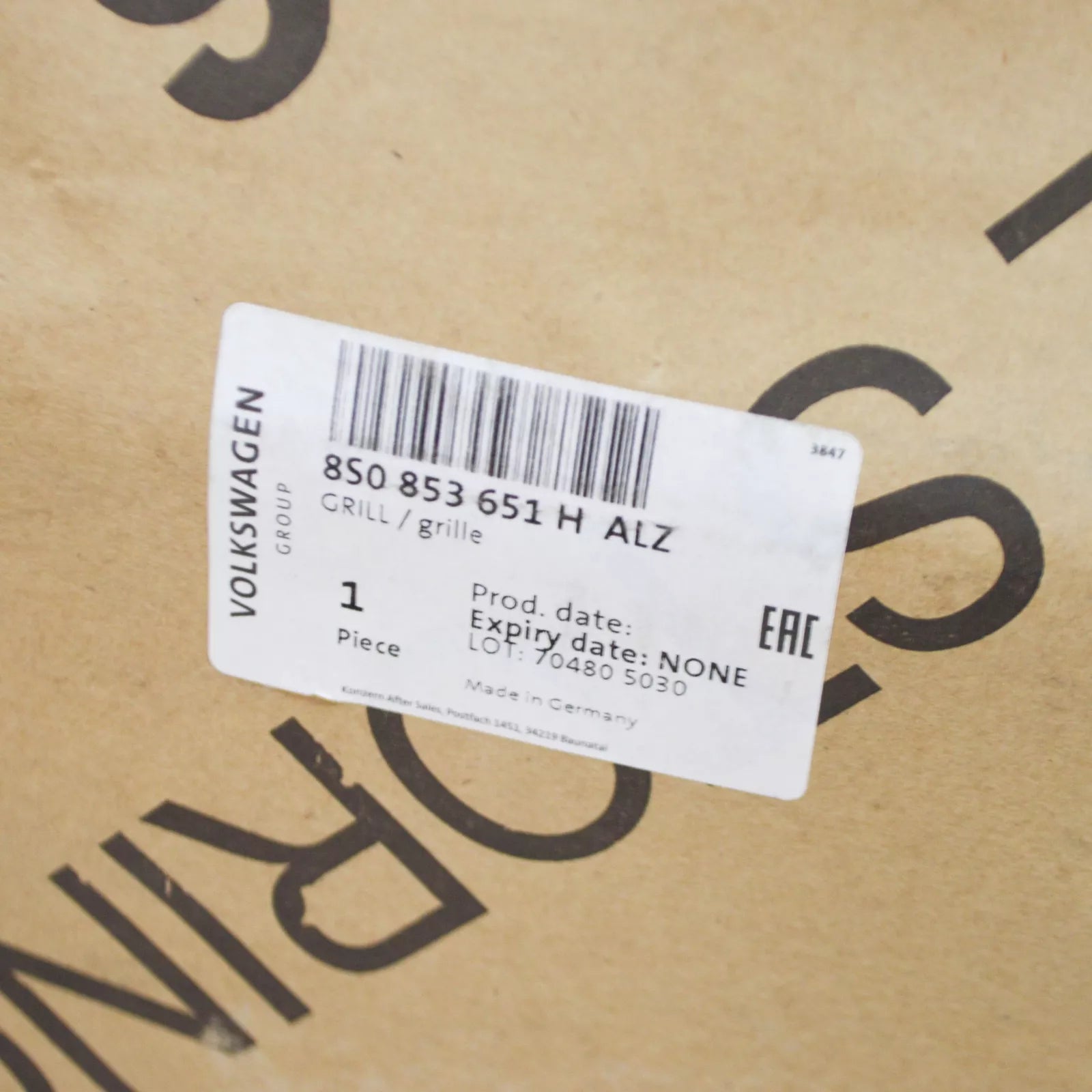 NEW AUDI TT FV MK3 RADIATOR GRILLE 8S0853651HALZ ORIGINAL
