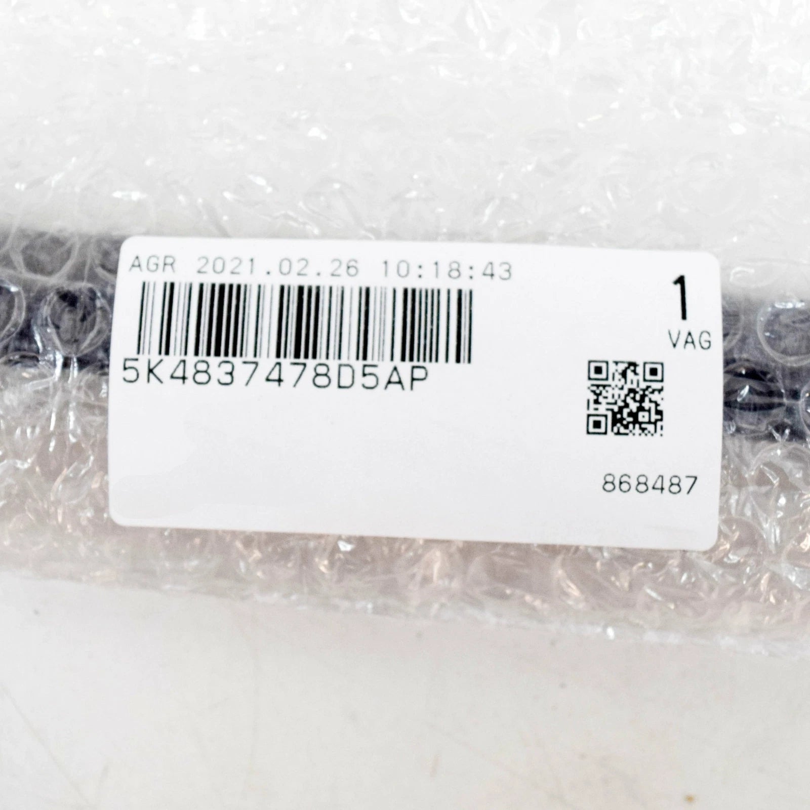 NEW VW GOLF MK6 FRONT RIGHT WINDOW OUTER APERTURE SEAL 5K4837478D5AP