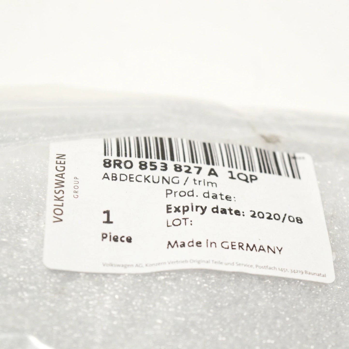 NEW AUDI Q5 8R REAR BUMPER LEFT WHEEL ARCH TRIM 8R0853827A1QP