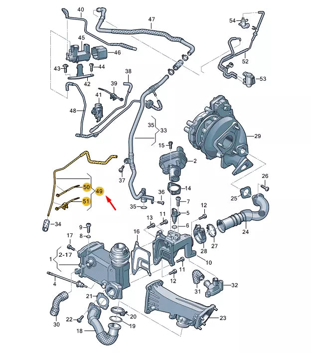NEW VW TOUAREG 7P MK2 VACUUM HOSE 7P0133773B