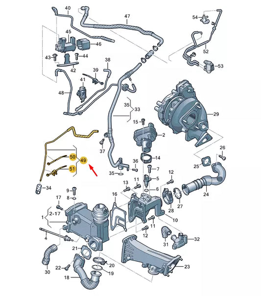 NEW VW TOUAREG 7P MK2 VACUUM HOSE 7P0133773B