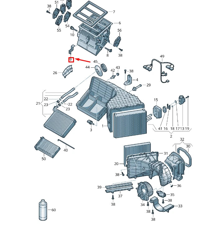 NEW VW TOUAREG 7P MK2 CONNECTION BOX BRACKET 7P1820761