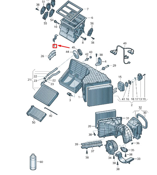 NEW VW TOUAREG 7P MK2 CONNECTION BOX BRACKET 7P1820761