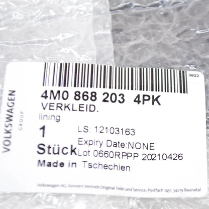 NEW AUDI Q7 4M FRONT LEFT LOWER MIDDLE A-PILLAR TRIM 4M08682034PK ORIGINAL